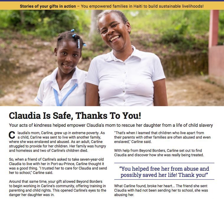 Overwhelmed with Gratitude – The Impact of Your Support